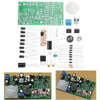 3 Sets DIY Pyroelectric Infrared Sensor Kits Anti Theft Circuit Electronic Technology Training Sets