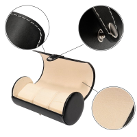 3 Slot Watch Travel Case Leather Roll Jewelry Storage Box