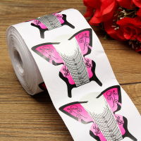 300Pcs Nail Art Butterfly Extension Forms Tips Guide Tool Acrylic Uv Gel Stickers Manicure