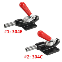 304C/304e Fast Clamp Holding Capacity Flange Base Push Pull Type Toggle Clamp