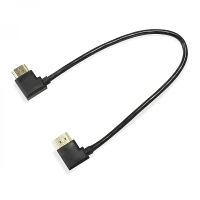 30Cm Hd Port Type A Male To Male 19p Left Angle Video Av Cable For 3d 1080p 720p 4k Truehd