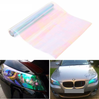 30Cmx210cm Chameleon Transparent Tint Film Sticker For Headlight Fog Light Tail Lamp