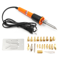 30W Pyrography Tool Wood Burning Iron Pen Set Kit With 22 Assorted Wood Burning Tips