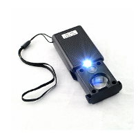 30X 60x Pull Type Led Light Mini Identifying Magnifier Black