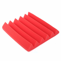 30X30x5cm Red Acoustic Soundproof Foam Sound Absorbing Waved Sponge