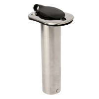 316 Marine Grade Stainless Steel 90° Straight Boat Fishing Rod Holders And Caps