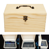 32 Grids Wooden Bottles Box Container Organizer Storage For Essential Oil Aromatherapy