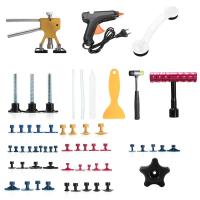 32Pcs Paintless Dent Puller Lifter Pdr Hail Removal Hammer Repair Car Damage Tool