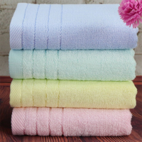 34X71cm Bamboo Fiber Satin Striped Absorbent Towel Antibacterial Deodorizing Face Cloth Shower Wash
