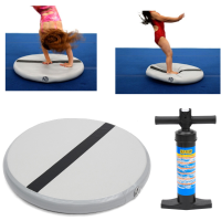 35/59Inch Inflatable Hot Spots Gymnastics Cheerleading Air Track Tumbling Gym Mat With Pump