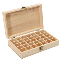 35 Grids Wooden Bottles Box Container Organizer Storage For Essential Oil Aromatherapy