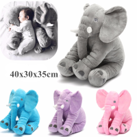 35X40cm Baby Children/kids Soft Plush Elephant Sleep Pillow Kids Lumbar Cushion Toys New