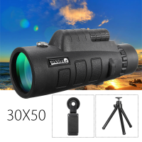 35X50 Outdoor Camping Hiking Monocular Telescope+universal Phone Holder Clip+tripod