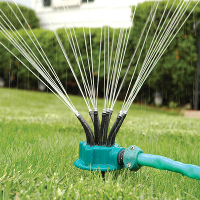 360° Sprinkler Garden Irrigation Multi Nozzle Lawn Green Roof Cooling Rotation Sprayer