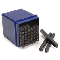 36Pcs 3mm Steel Alphabet Stamping Pressing Kit Letter And Number Stamp Punch Set