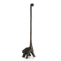 37Cm Dinosaur Toilet Tissue Paper Roll Towel Stand Holder Cast Iron Table Desk Long Neck Dispenser