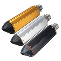38 51Mm Universal Motorcycle Carbonfiber Exhaust Muffler Pipe