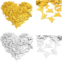 380Pcs Butterfly Shape Pentagram Plastic Resin Confetti Birthday Wedding Party Decoration