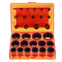 382Pcs Universal O Ring Assortment Kit Metric Rubber O Ring Washer Automotive Storage Case ORing Set