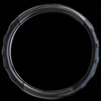 38Cm Universal Carbon Fiber Black Car Steering Wheel Cover