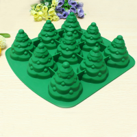 3D Christmas Tree Cake Mould Silicone Cookie Chocolate Baking Mold Multifunction Kitchen Accessories