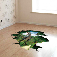 3D Dinosaur Paradise Jurassic World Kindergarten Wall Stickers Pvc Removable Stereo Stickers 60*90cm