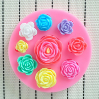 3D Silicone Rose Shape Cake Mold Chocolate Jelly Mold Creative Baking Accessories