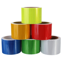 3M Long Safety Caution Reflective Tape Warning Tape Sticker Self Adhesive Tape