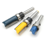 3Pcs 1/4 Inch Shank Bearing Flush Trim Pattern Router Bit Set Milling Cutter