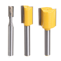 3Pcs 1/4 Inch Shank Undersize Plywood Dado Router Bit Set For Woodworking Cutter