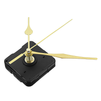 3Pcs 20mm Shaft Length Gold Hands Quartz Wall Clock Silent Movement Mechanism Repair Parts