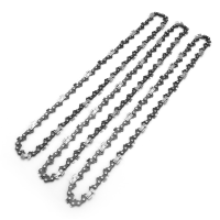 3Pcs Chain Saw Semi Chisel Chains 3/8lp 0.05 For Stihl Ms170 Ms171 Ms180 Ms181
