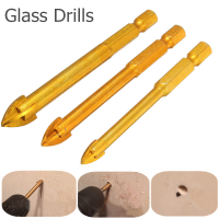 3Pcs Hex Ti Porcelain Spear Head Ceramic Tile Glass Marble Drill Bits Set 6 8 10mm
