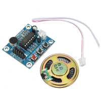3Pcs Isd1820 3 5v Recording Voice Module Recording And Playback Module Scm Control Loop Play / Jog Play / Single Play Function With Microphone And 0.5W 8r Speaker
