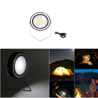 3W Portable Solar Usb Rechargeable Cob Led Camping Light Outdoor Waterproof Emergency Handy Lamp