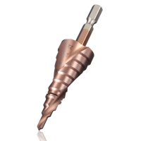 4 22Mm 1/4 Inch Hex Shank M35 Cobalt Step Drill Bit Spiral Grooved Step Drill