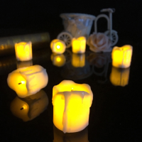 4.3*4.5Cm Battery Powered Flameless Led Candle Tea Night Light Halloween Christmas Decoration