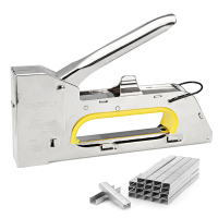 4 6 8Mm Handy Heavy Duty Paper Furniture Staple Gun Tacker Stapler With 2400 Staples