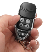4 Button Garage Gate Door Remote Control Key Keyring For 433 Mhz Nice Flor S
