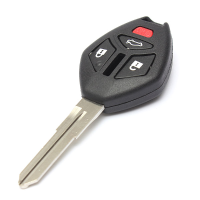4 Button Remote Key Shell Case Uncut Blade For Mitsubishi 2007 2013