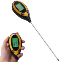 4 In 1 Soil PH Tester Moisture Sunlight Light Temperature Test Meter for Garden Plant Lawns