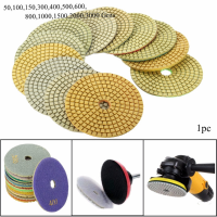 4 Inch Wet Diamond Polishing Pads 50 3000 Grit For Granite Marble Concrete