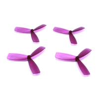4 Pairs LX45 45mm 3 blade PC Propeller 1.0Mm Mounting Hole for RC Drone 716 720 8520 Coreless Motor