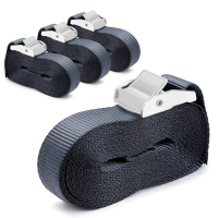 4 Pcs 16 foot by 1 inch Sturdy Tie Down Straps Heavy Duty Lashing Strap Car Luggage Cargo Trailer