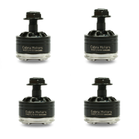 4 Pcs Cobra Cp 1407 4100kv 2 4s Champion Series Brushless Motor Black For Rc Drone Fpv Racing
