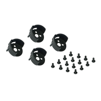 4 Pcs Kingkong/ldarc Universal Motor Cover Protection Black With Landing Gear For 11 Series Motors Rc Drone