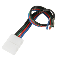 4 Pin 8mm Width Solderless Connectors Extension Cable Wire For Rgb 2835 3528 Led Strip