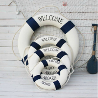4 Size Blue Mediterranean Style Decorative Life Buoy