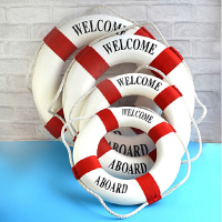 4 Size Red Mediterranean Style Decorative Life Buoy