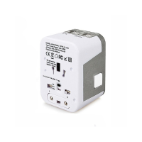 4 USB Port All in One Universal International Plug Adapter World Travel AC Power Charger Adaptor